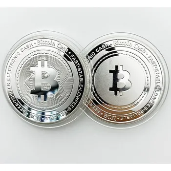 Přívěsek Mince Bitcoin Cash Stříbrná/Typ2