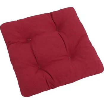 Podsedák Sedák LADA prošívaný 40x40 cm, prošívaný vínová Uni s efektem režného materi
