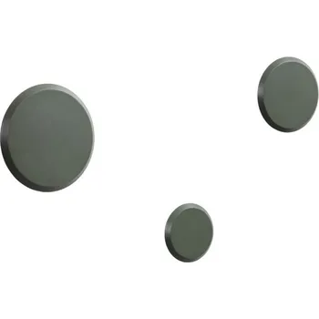 Věšák Set tří zelených bukových nástěnných věšáků Kave Home Nadua