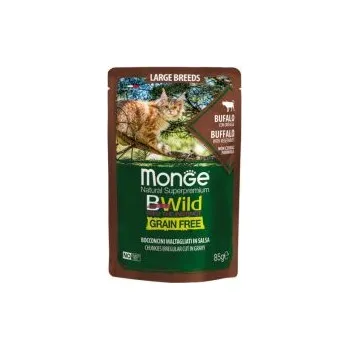 Krmivo pro kočku MONGE BWILD CAT Grain Free kapsička LB ADULT Buvol se zeleninou 85g/28bal.