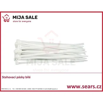 Stahovací páska Páska stahovací 100 x 2,5 mm 1 ks bílá