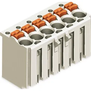 Stavebniny WAGO Konektor 2091-1124 1vodičový pružinový Tlačítko Push-in CAGE CLAMP®, šedá 2091-1124