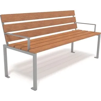 Zahradní lavice HTI Lavička Base KA-K1114 Délka latí: 1500 mm, Typ ukotvení: dlouhé (k zabetonování), Barva konstrukce: zelená komaxit (RAL 6005)