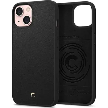 Spigen: Ochranný zadní kryt Spigen Cyrill Leather Brick pro Iphone 13 Black
