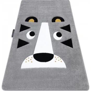 Koberec Makro Abra Dětský kusový koberec PETIT Lev šedý Rozměr: 80x150 cm