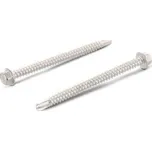 Samovrtný šroub do plechu 6,3x100 mm DIN 7504 K šestihranná hlava, nerez A2 (Nerezový samovrtný šroub do plechu se šestihrannou hlavou - TEX)