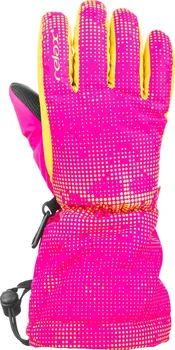 rukavice Relax Puzzy RR15E růžové/neonová žlutá 8-10 let