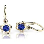 Cutie Jewellery Dětské zlaté náušnice C1945Z-Blue Dark