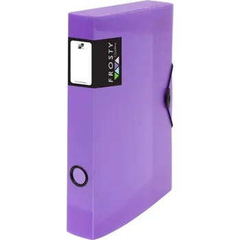Archivační box Krabice na spisy s gumou A4 Opaline Frosty maxi 60 mm, fialová