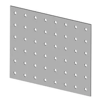 Tesařské kování Spojovací deska 120x40 mm, 03-01 BOVA, zinek bílý (děrovaná)