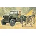 Plastikový model Italeri Willys MB Jeep with trailer 1:35