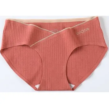 Těhotenská podprsenka Těhotenské bavlněné kalhotky s nízkým pasem Barva: růžový leknín, Velikost: 4XL