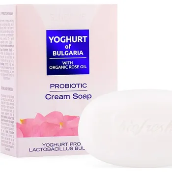 Mýdlo Mýdlo s organickým růžovým olejem probiotické YOGHURT OF BULGARIA 100 g