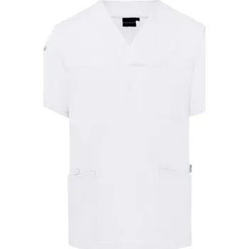 Gastro oděv Karlowsky Pánská nazouvací tunika s krátkým rukávem Velikost: 4XL, Barva: bílá