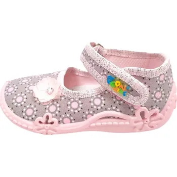 Dívčí pantofle Papuče PEON MI009AN -růžová/kytička-dívčí Velikost: 25