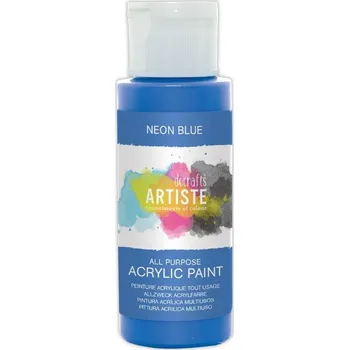 Vodová barva Akrylová barva Artiste neonové barvy Barva: neonová modrá