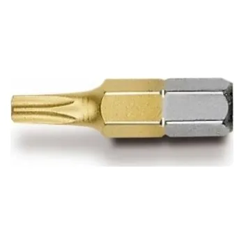 Utahovací hrot - bit WITTE BitFlex TiN TORX T15 25 mm (hvězdicový šestihran s titanovým povrchem)