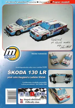 Papírový model Škoda 130 LR 1:24 - Nakladatelství MegaGraphic