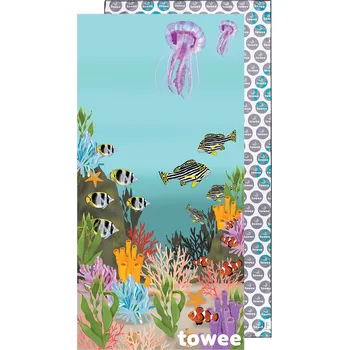 Towee Rychleschnoucí osuška Sea World 80 x 160 cm modrá