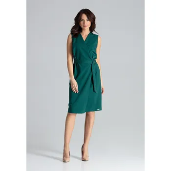 Dámské šaty Lenitif Dámské společenské šaty Eskel L037 zelená L