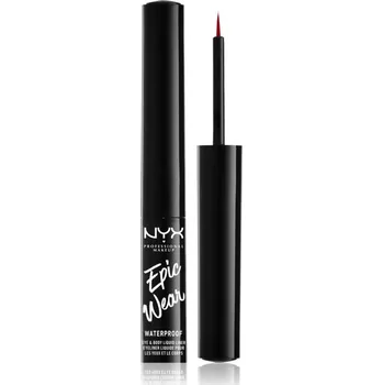Oční linky NYX Professional Makeup Epic Wear Liquid Liner tekuté linky na oči s matným finišem odstín 07 Red 3.5 ml
