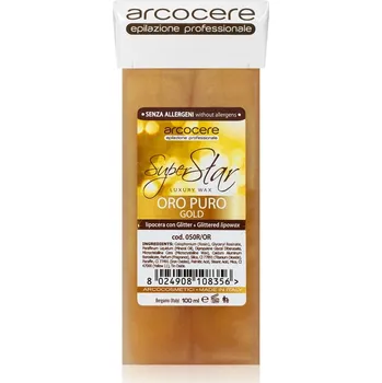 Přípravek po depilaci a epilaci Arcocere Professional Wax Oro Puro Gold epilační vosk se třpytkami náhradní náplň 100 ml
