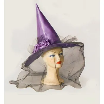 Karnevalový doplněk Klobouk čarodějnický fialový