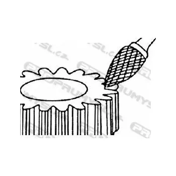 Příslušenství k frézce Technická fréza tvrdokovová, stromečková se špičkou, FREZA, G0313x03