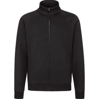 Pánská mikina Fruit of the Loom F622280 pánská mikina na zip černá - velikost XL