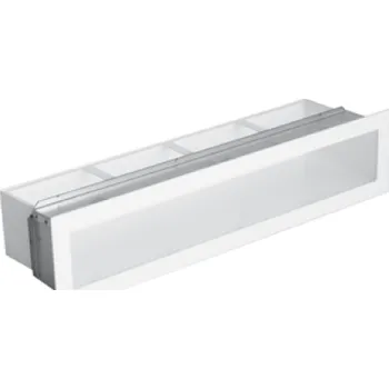 Krbová kamna Premium Steel Tunelová mřížka rovná s rámem Velikost mřížky: 450x100 Bílá