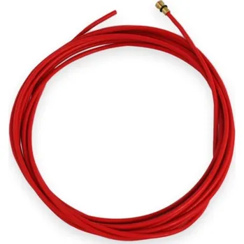 Příslušenství ke svářečce NO Bowden teflonový 2.0x4.0 červený 3/4/5m pro drát 1.0-1.2 díl_: 5,4 m