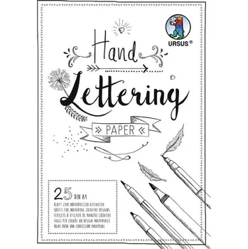 Ursus Skicák na Hand Lettering 200g/m2 A4 (25ks) bílý