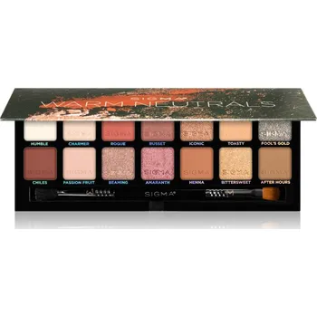 Oční stíny Sigma Beauty Warm Neutrals Eyeshadow Palette paleta očních stínů 25.5 g