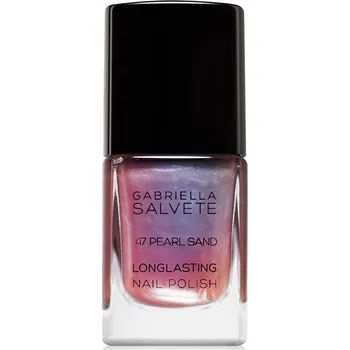 Přípravek na nehty Gabriella Salvete Longlasting Enamel dlouhotrvající lak na nehty s perleťovým leskem odstín 47 Pearl Sand 11 ml
