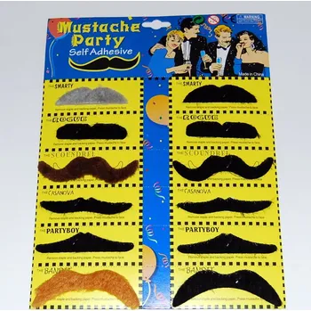 Karnevalový doplněk Kníry směs 12ks