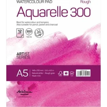 Drasca Art EOOD Skicák Aquarelle Rough 300 přírodní bílý (300g/m2, 12 listů) A5