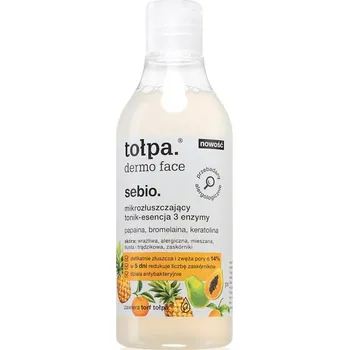 Přípravek na čištění pleti a oči Tołpa Dermo Face Sebio čisticí emulze s peelingovým efektem 200 ml