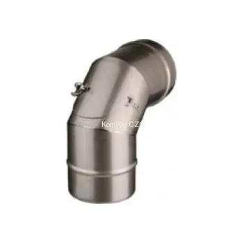 Střecha Komíny CZ Koleno pevné nerez 90° s čistícím otvorem 0,6-200mm