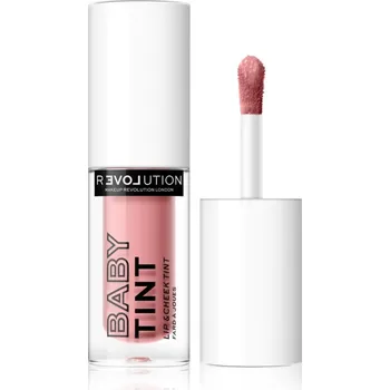 Bronzer Revolution Relove Baby Tint tekutá tvářenka a lesk na rty odstín Rose 1.4 ml