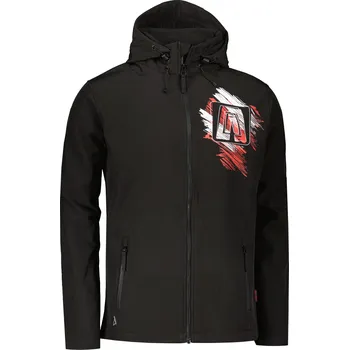 Pánská softshellová bunda Pánská softshellová bunda ALTISPORT ALM032AL528 ČERNOČERVENÁ L