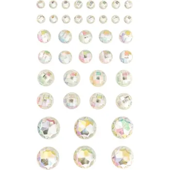 DP Craft Samolepící kamínky opalescent mix velikostí 40ks