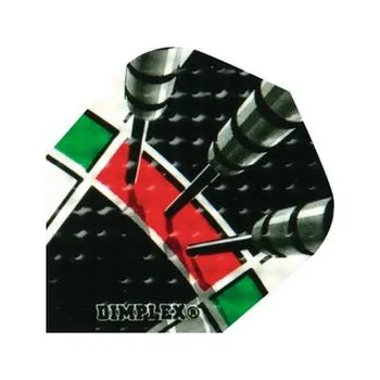 Příslušenství pro šipky Harrows Letky DIMPLEX standard black/red darts