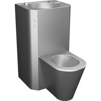 Sprchový set SLWN 28P - Piezo antivandalový set rovný, WC na zemi, závitové tyče, 24 V DC 94283