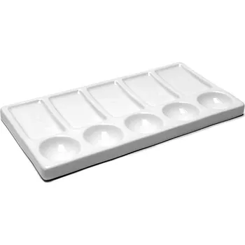 Paleta na barvy Umton Porcelánová paleta bílá 9,5x19cm