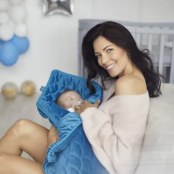 Dětská deka Lily is sailing Deka Tyrkys Velikost: 0-3 let: 70 x 90 cm