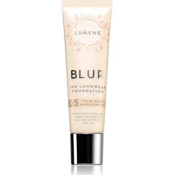 Make-up Lumene Blur 16h Longwear dlouhotrvající make-up SPF 15 odstín 0,5 Fair Nude (Neutral) 30 ml