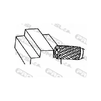 Příslušenství k frézce Technická fréza tvrdokovová, válcová s čelním břitem, FREZA, B0314x03