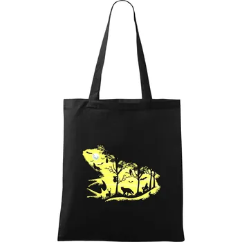 Nákupní taška Froggy Night - Taška bavlněná - 42 x 38 cm ( Černá )