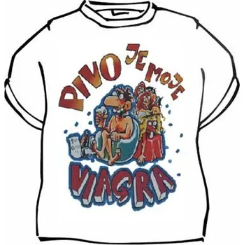 Žertovný předmět Tričko - Pivo je moje viagra Velikost: S