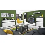 Obývací stěna borovice norská/bílý lesk SEVILLA